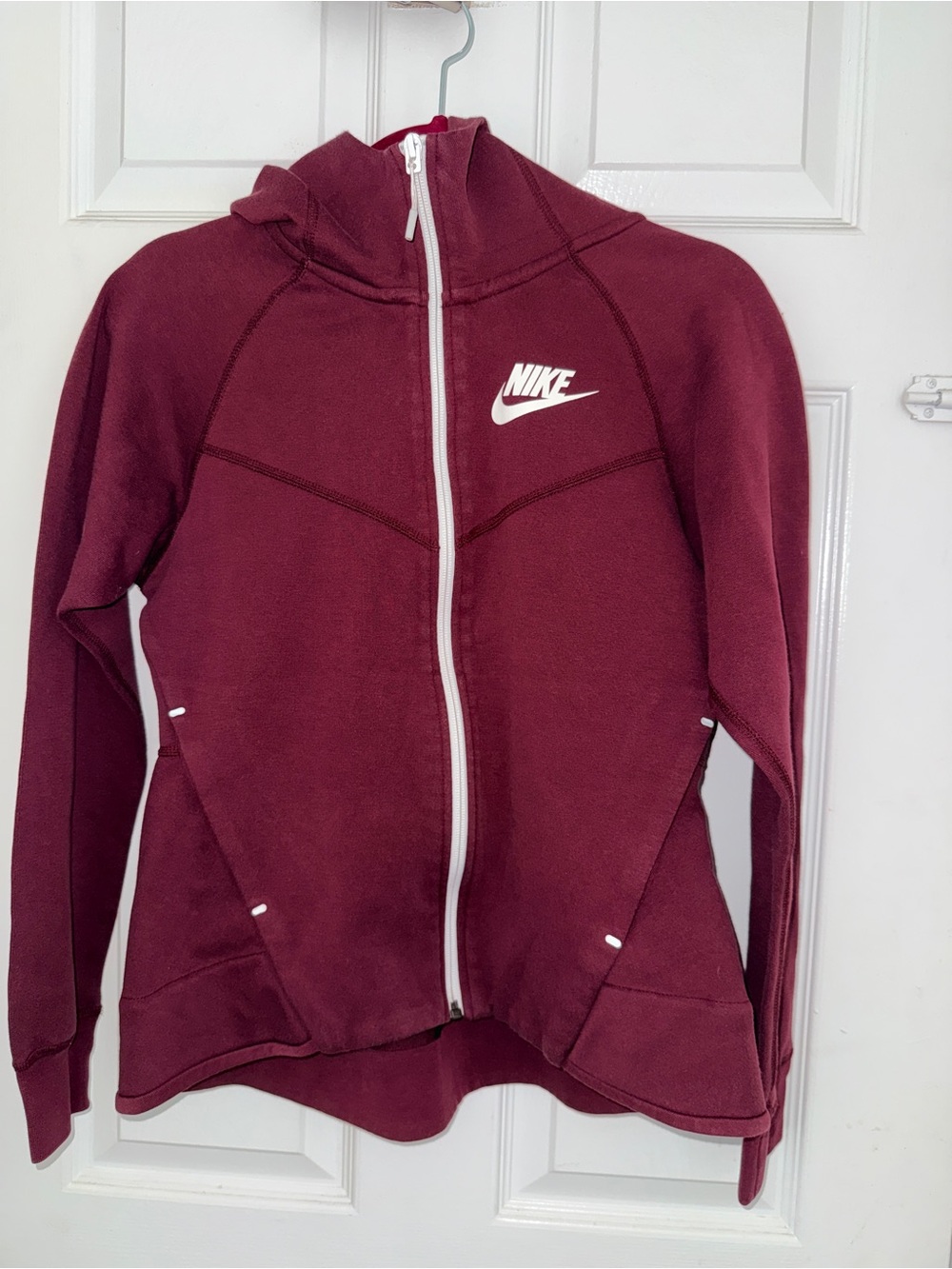 Nike Women's Burgundy Tech Fleece Hoodie